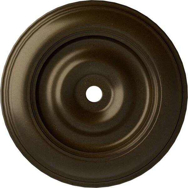 Ekena Millwork Classic Ceiling Medallion (Fits Canopies up to 8 1/4"), 44 1/2"OD x 4"ID x 4 "P, Green Gold CM44CLGGS - main